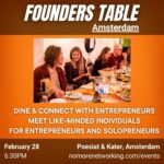 Flyer Founders Table Amsterdam Feb 28